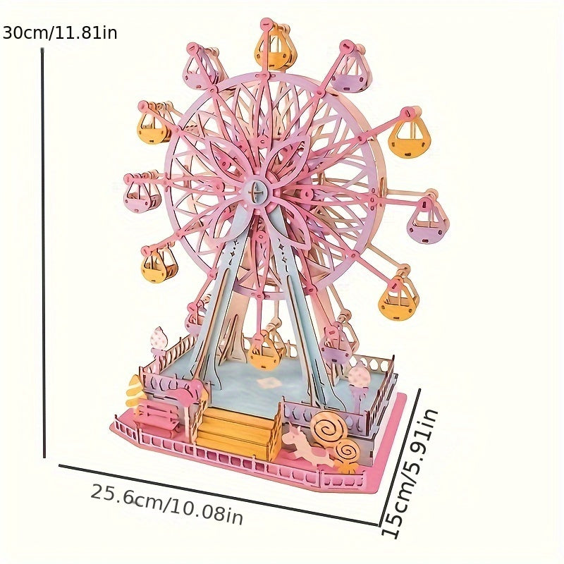 3D Wood Puzzle Aerospace Dream Ferris Wheel Model