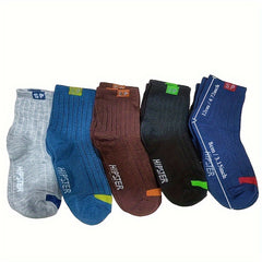 5 Pairs Versatile Sweat-absorbing Breathable Casual Sports Socks