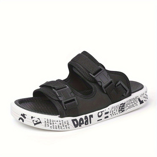 Men's Adjustable Buckle Sandals Non Slip Comfy Open Toe Shoes