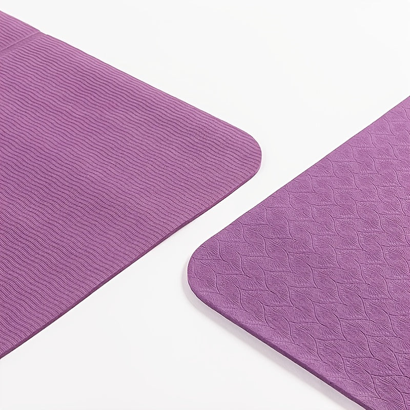 Foldable TPE Yoga Mat Purple 183x61x0.72in