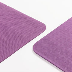 Foldable TPE Yoga Mat Purple 183x61x0.72in