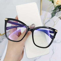 Stylish Clear Frame Cat Eye Glasses Anti Light Reading