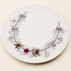 Crystal Bead Decor Hair Band Braided Headband Bridal Wedding Hair Accessory