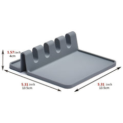 Silicone Utensil Rest Prevents Spoon Drips