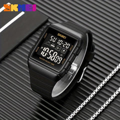 Men's Square Electronic Watch