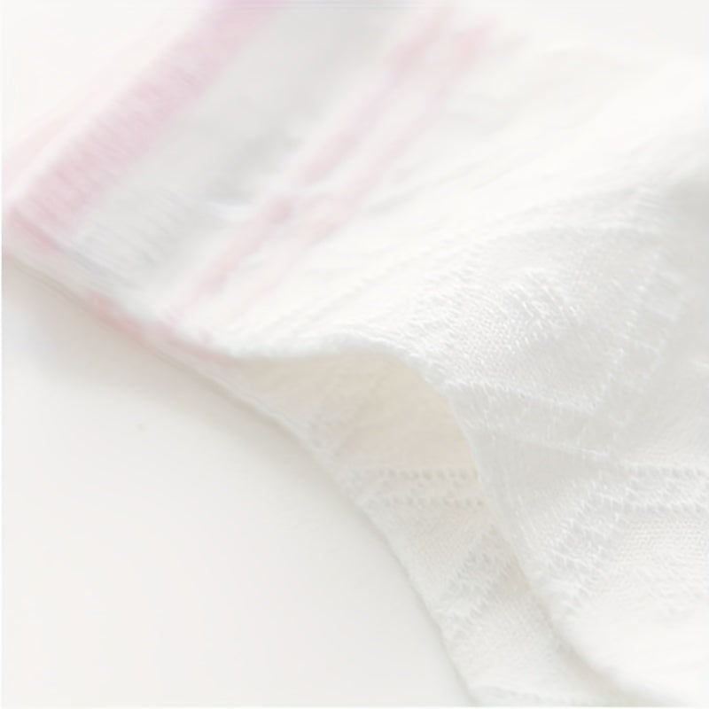 3 Pairs Kids Casual Thin Knit Cotton Socks