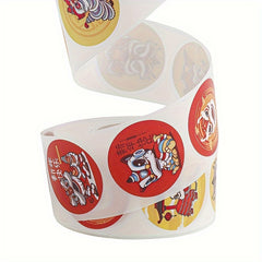 Chinese Year Stickers Spring Decoration Self Adhesive Party Label