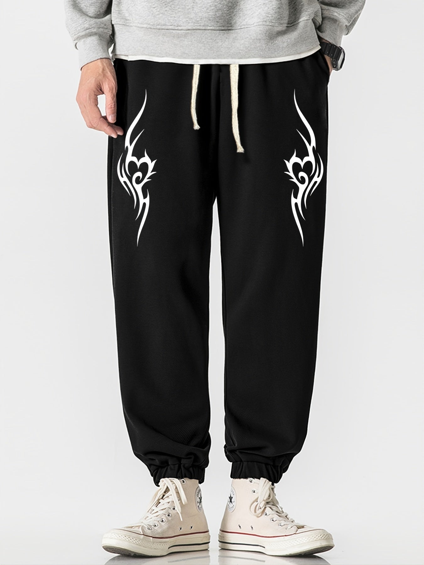 Men's Birdmusic Graphic Pants With Drawstring