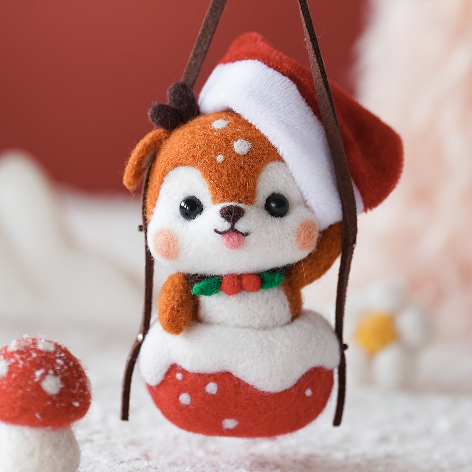 Needle Felting Kit for Beginners - Hot Air Balloon & Deer - DIY Art Craft