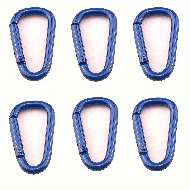 6pcs 1.57 inch Small Carabiner Keychain D-ring Key Chain Buckle