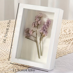 Handcrafted Wooden Photo Frame for Dried Flower Art