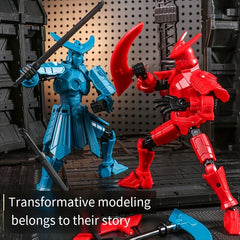 Movable Dolls 3D Printed Mecha Warriors Toy Figure