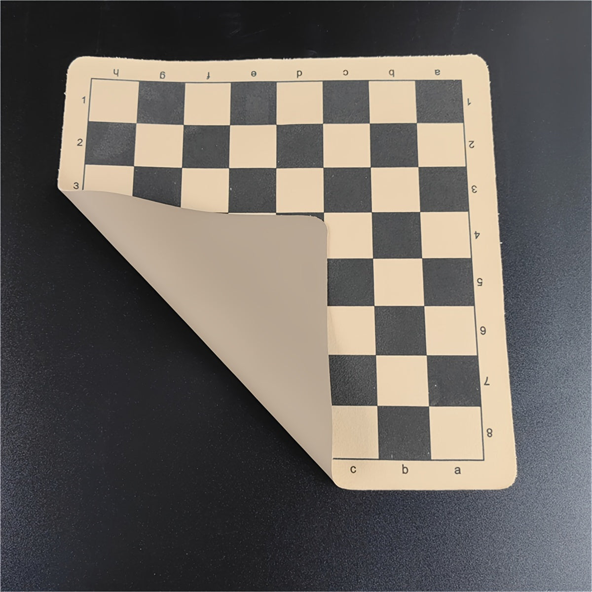 Foldable Leather Chess Board Checkerboard Portable Game