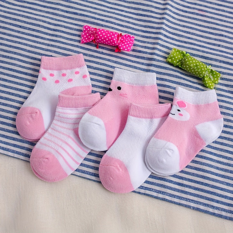 5pairs Princess Mesh Socks Soft Comfortable Breathable Socks
