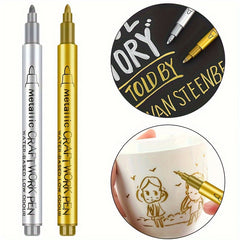 4pcs Waterproof Paint Marker Pens Gold Silver Resin Mold Art Supplies