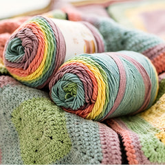 5 Strand Rainbow Yarn for Knitting & Crocheting DIY Projects