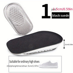 Silicone Gel Height Increase Insole Heel Inserts Shoe Foot Care Protector