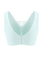 Floral Jacquard Lace Seamless Plus Size Bra High Stretch