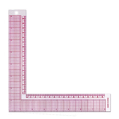 Red 90 Degree Clothing Pattern Making Ruler Sewing Accessories