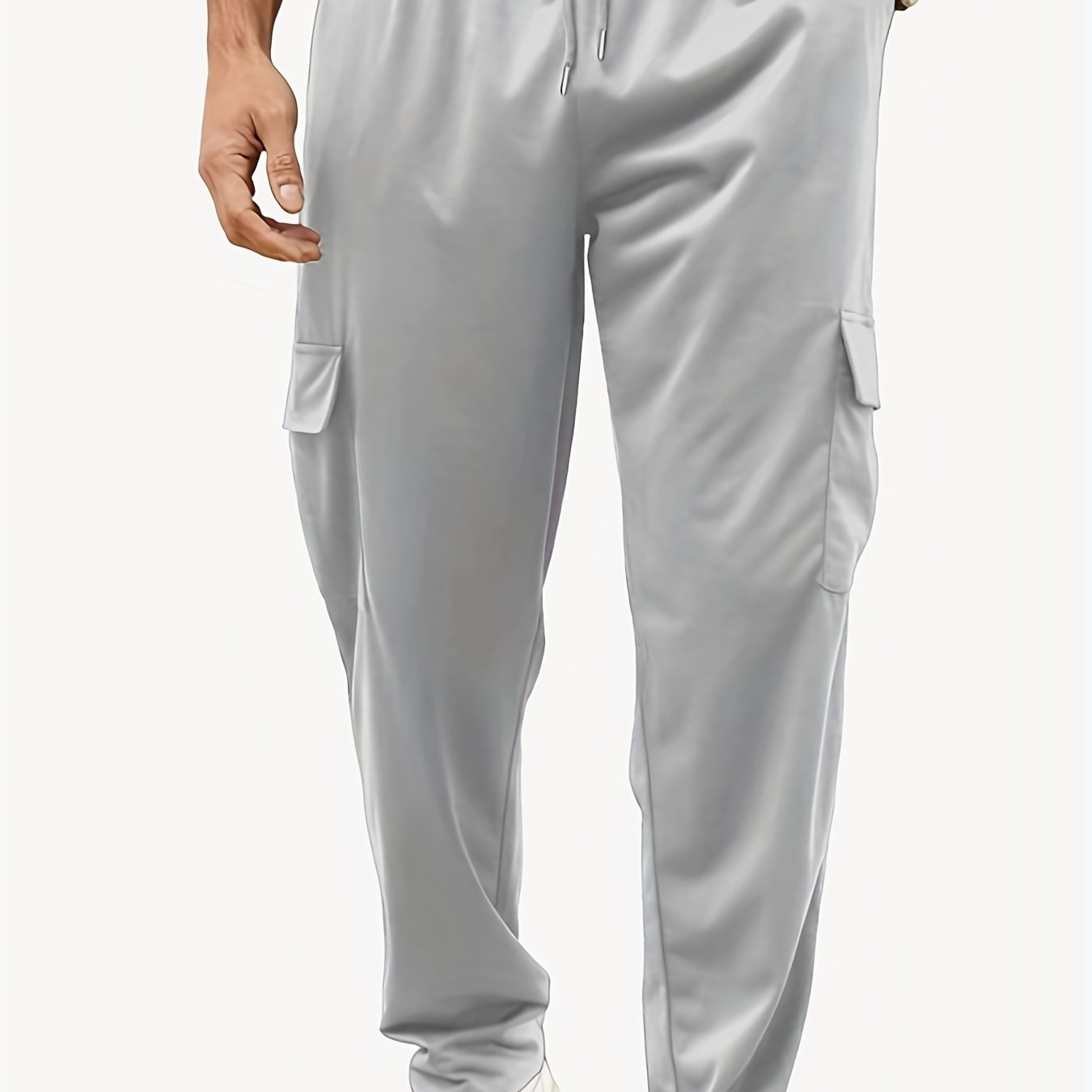 Men's Drawstring Sweatpants Loose Fit Cargo Pants