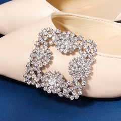 Rhinestone Shoe Clips Wedding Party Charms Shoe Buckle 1pair