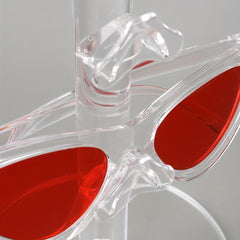 Acrylic Glasses Stand Riser Display Stand 2 Layers Sunglasses Display Holder
