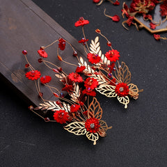 Golden Butterfly Hair Clip Hanfu Hair Accessory