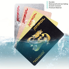 Waterproof Foil Poker Cards for Adults - Travel & Family Game Night