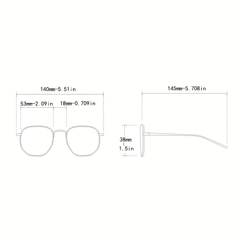 Men's Rimless Gradient Polarized Sunglasses UV400