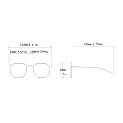 Men's Rimless Gradient Polarized Sunglasses UV400
