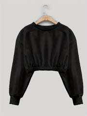 Workout 2pc Set Cropped LS Sweatshirt & Jogger Pants