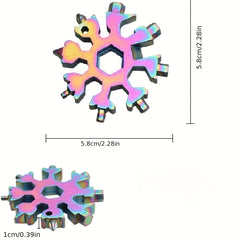 3pcs Multifunctional Snowflake Wrench Tool 18 In 1 Universal Hexagonal Wrench