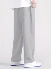 A Graphic Print Men's Loose Sweatpants Casual Drawstring Jogger Pants