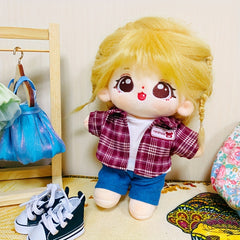 Cartoon Plush Doll Clothes and Accessories Set