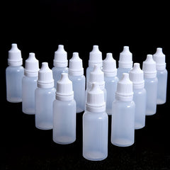 3pcs 15ml Empty Eye Dropper Bottles Squeezable Plastic for Eye Liquid
