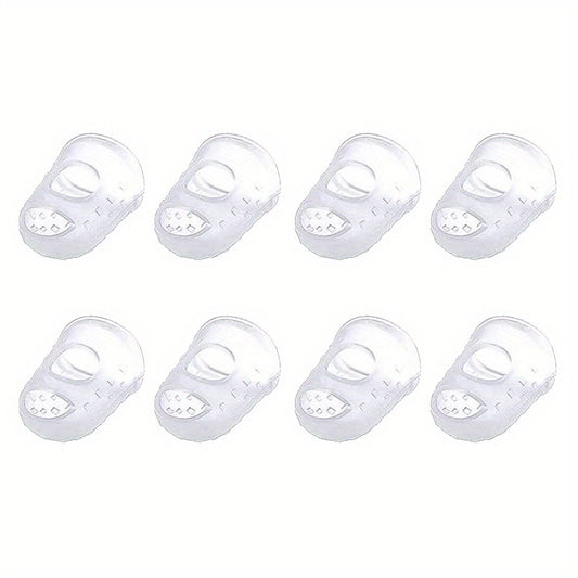 8Pcs Silicone Finger Guards Guitar Fingertip Protectors for Ukulele Guitar