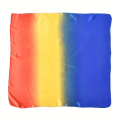 Tie Dye Gradient Bandana Vintage Square Scarf Satin Neckerchief Silk