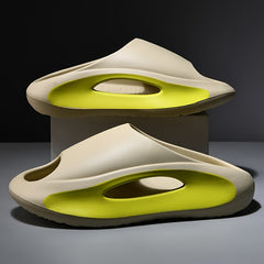 Men Cloud Slides Pillow Slippers Lightweight Open Toe Shoes