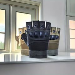 Outdoor Mountaineering Cycling Half Finger Gloves - Anti Slip & Wear Resistant
