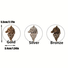 Wolf Brooch Collar Suit Clothes Pin Business Jewelry For Men