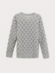 V Neck Long Sleeve Sweater Women's Clothing