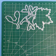 Leaves Metal Cutting Dies & Silicone Stamps for DIY Scrapbooking Card Craft