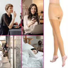 15-20mmHg Compression Pantyhose High Waisted Leggings Women's Stockings