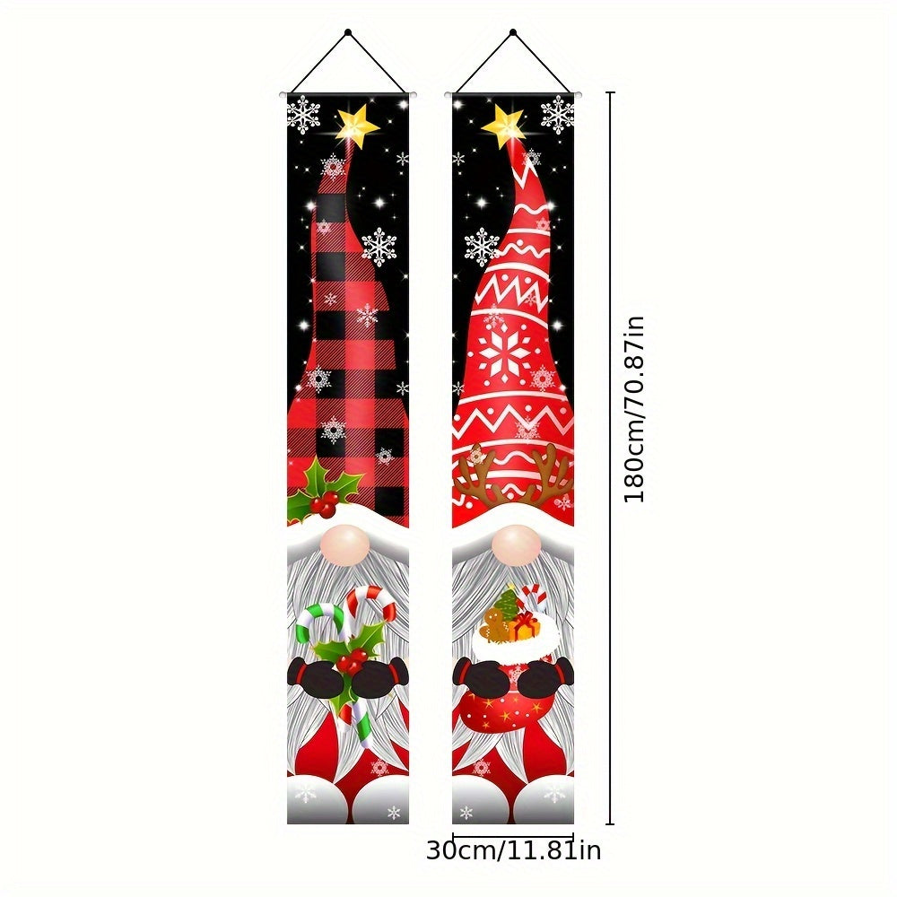 Christmas Porch Couplet Banner Decoration Welcome Banner