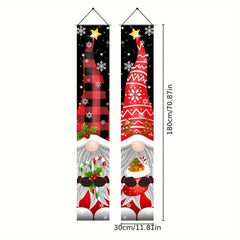 Christmas Porch Couplet Banner Decoration Welcome Banner