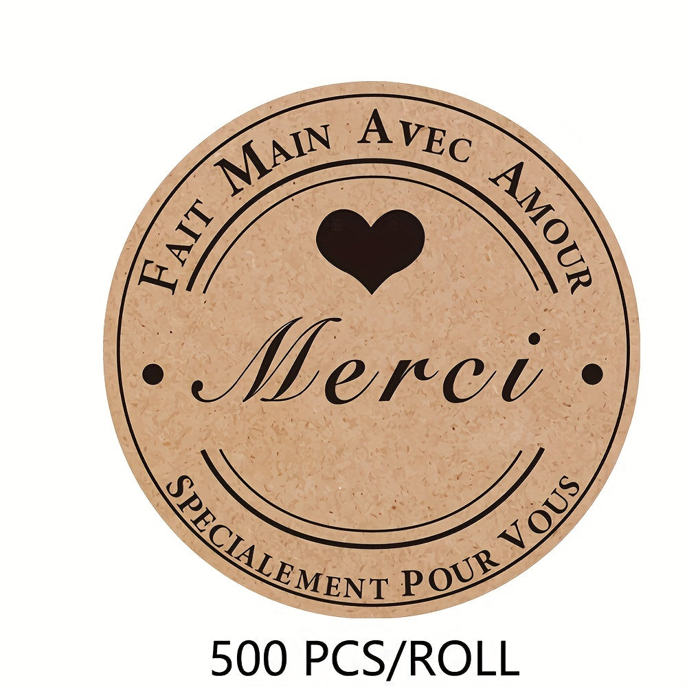 500 Explosion-proof Cowhide Thank You Sealing Stickers