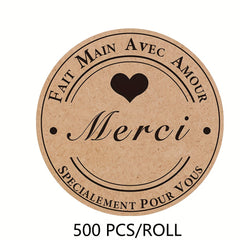 500 Explosion-proof Cowhide Thank You Sealing Stickers