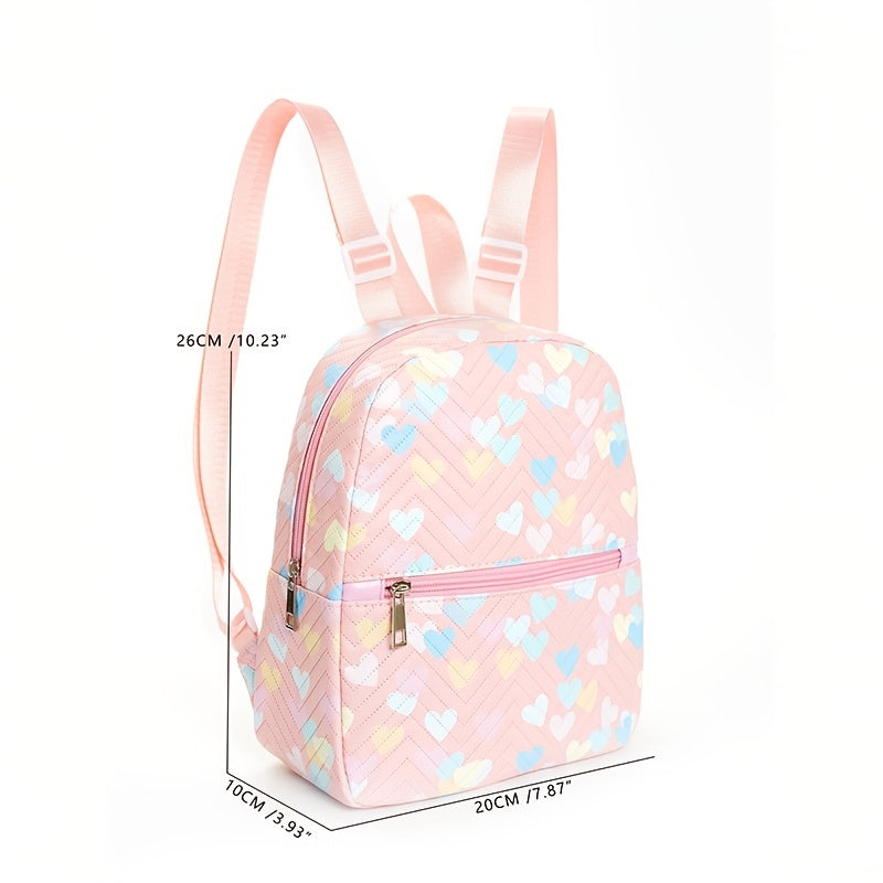 Kids Mini Heart Backpack w/ Adjustable Strap