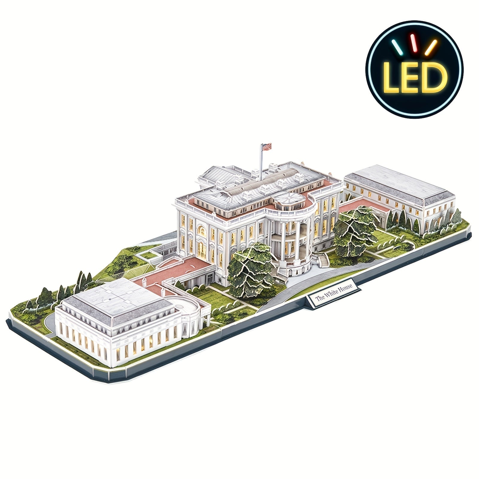 3D Rotatable House Puzzle Construction Model Table Decoration Birthday Gift