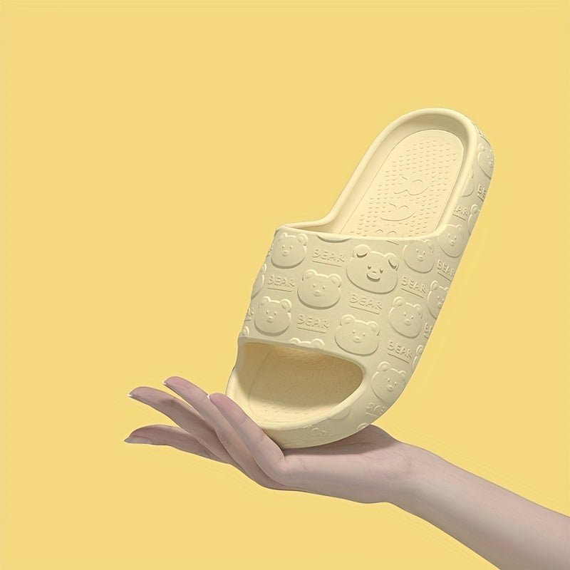 Women's Cute Bear Slides Soft Flat Shoes